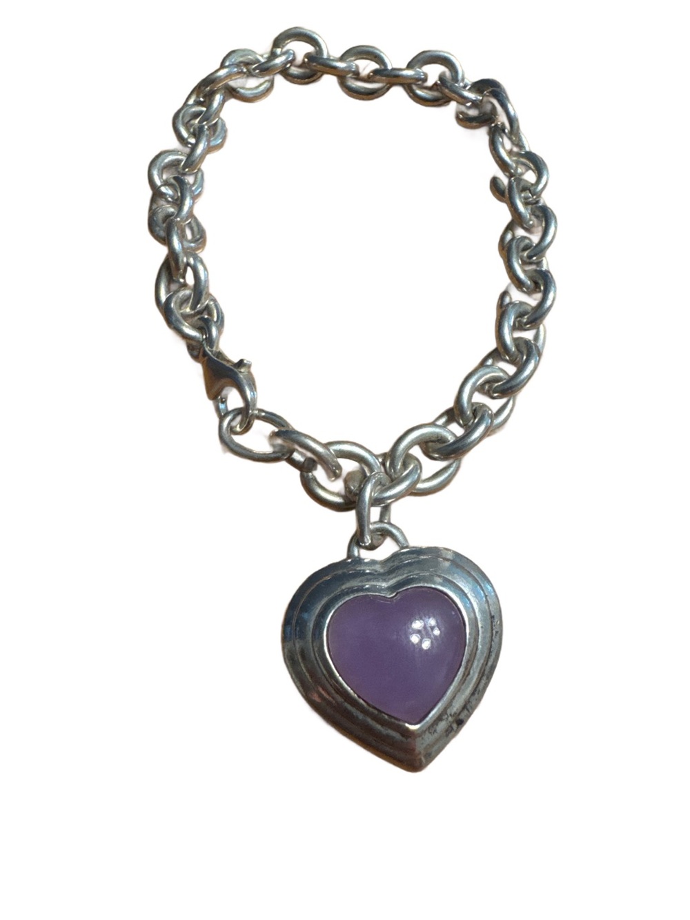 CNA Lavender Jade Silver Bracelet